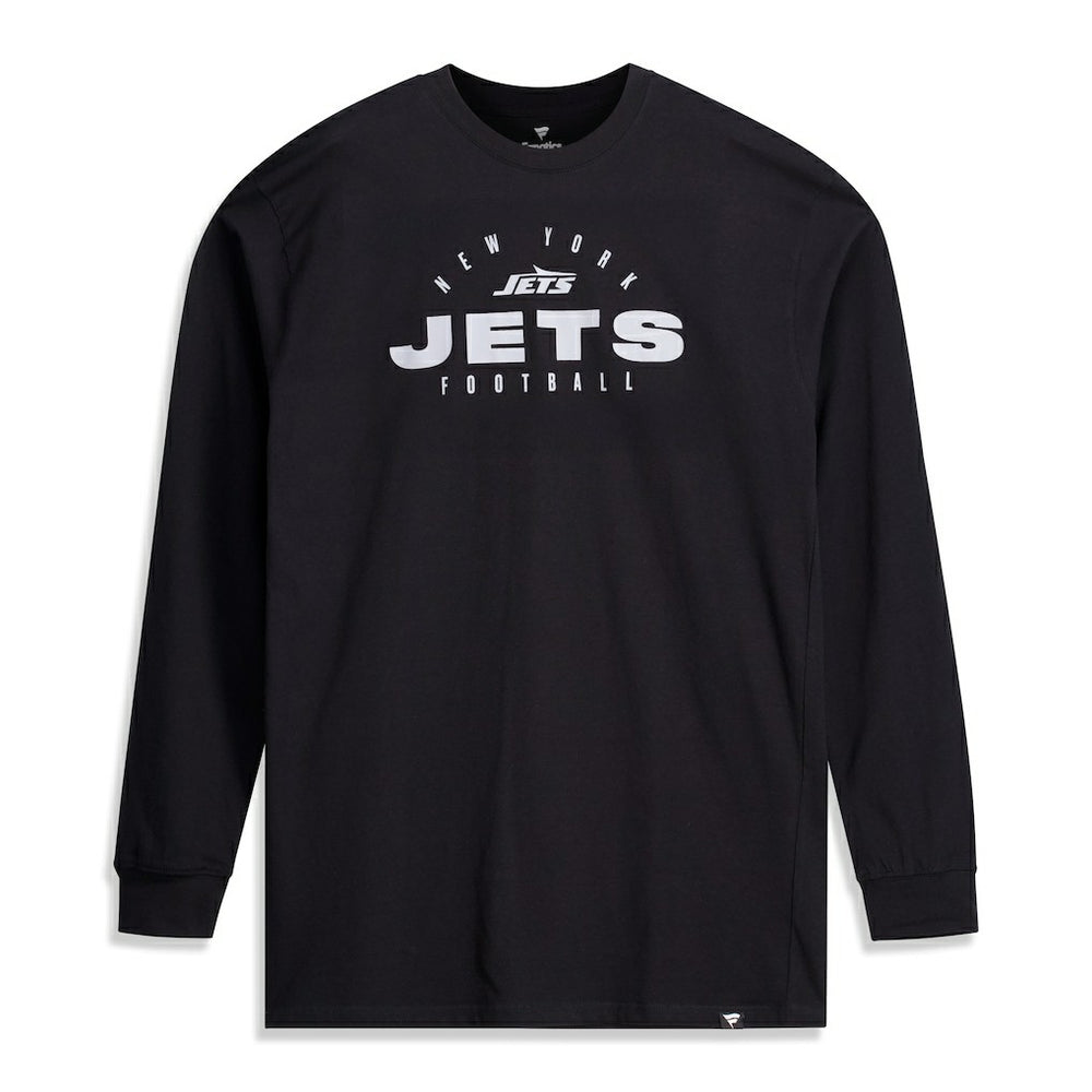 New York Jets Big & Tall Coverage Scheme Long Sleeve T-Shirt Black | Fanatics