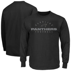 Carolina Panthers Big & Tall Coverage Scheme Long Sleeve T-Shirt Black | Fanatics