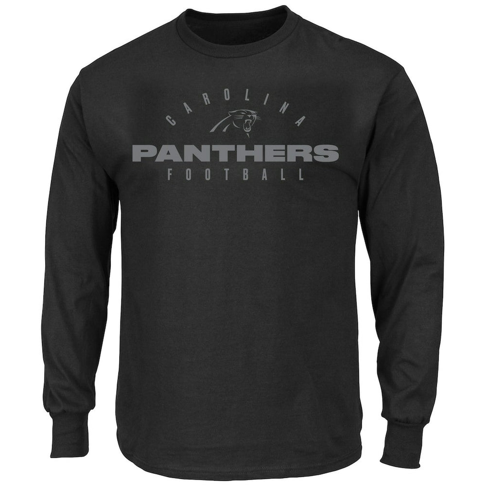 Carolina Panthers Big & Tall Coverage Scheme Long Sleeve T-Shirt Black | Fanatics