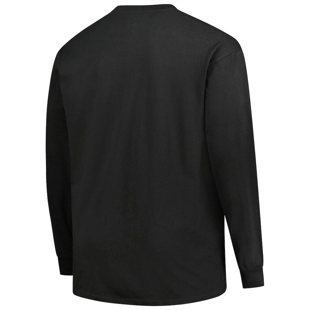 Carolina Panthers Big & Tall Coverage Scheme Long Sleeve T-Shirt Black | Fanatics