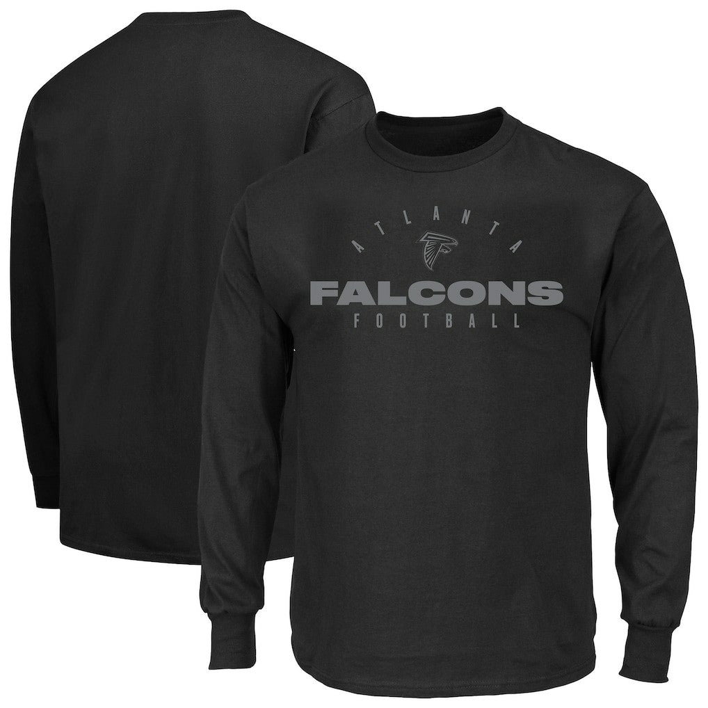 Atlanta Falcons Big & Tall Coverage Scheme Long Sleeve T-Shirt Black | Fanatics