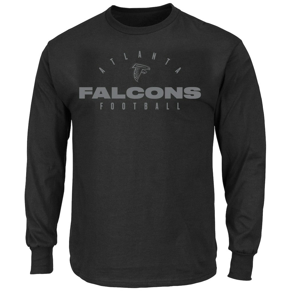 Atlanta Falcons Big & Tall Coverage Scheme Long Sleeve T-Shirt Black | Fanatics