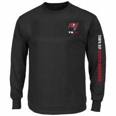 Tampa Bay Buccaneers Big & Tall Clock Management Legacy Long Sleeve T-Shirt Black | Fanatics