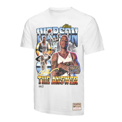 Allen Iverson Philadelphia 76ers Hardwood Classics Commemorative Player Collage T-Shirt White - NBA