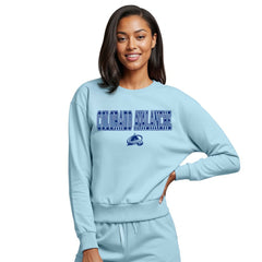 Colorado Avalanche Concepts Sport Women's Tonal Pullover Sweatshirt - Light Blue - NHL