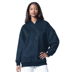 Dallas Cowboys G-III 4Her by Carl Banks Women's Best Hitter Oversized Tunic Pullover Hoodie Navy | NFL