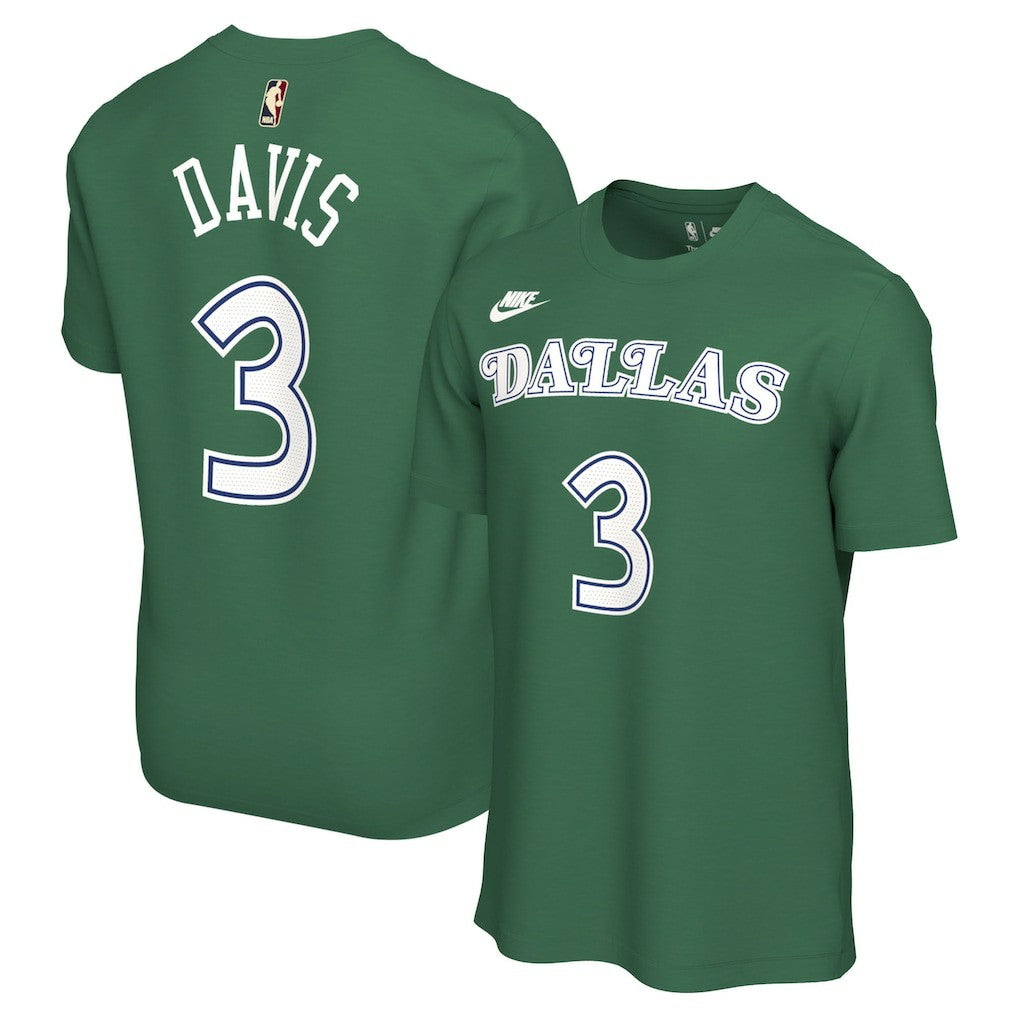Anthony Davis Dallas Mavericks Unisex Name & Number T-Shirt Classic Editi- Green - NBA