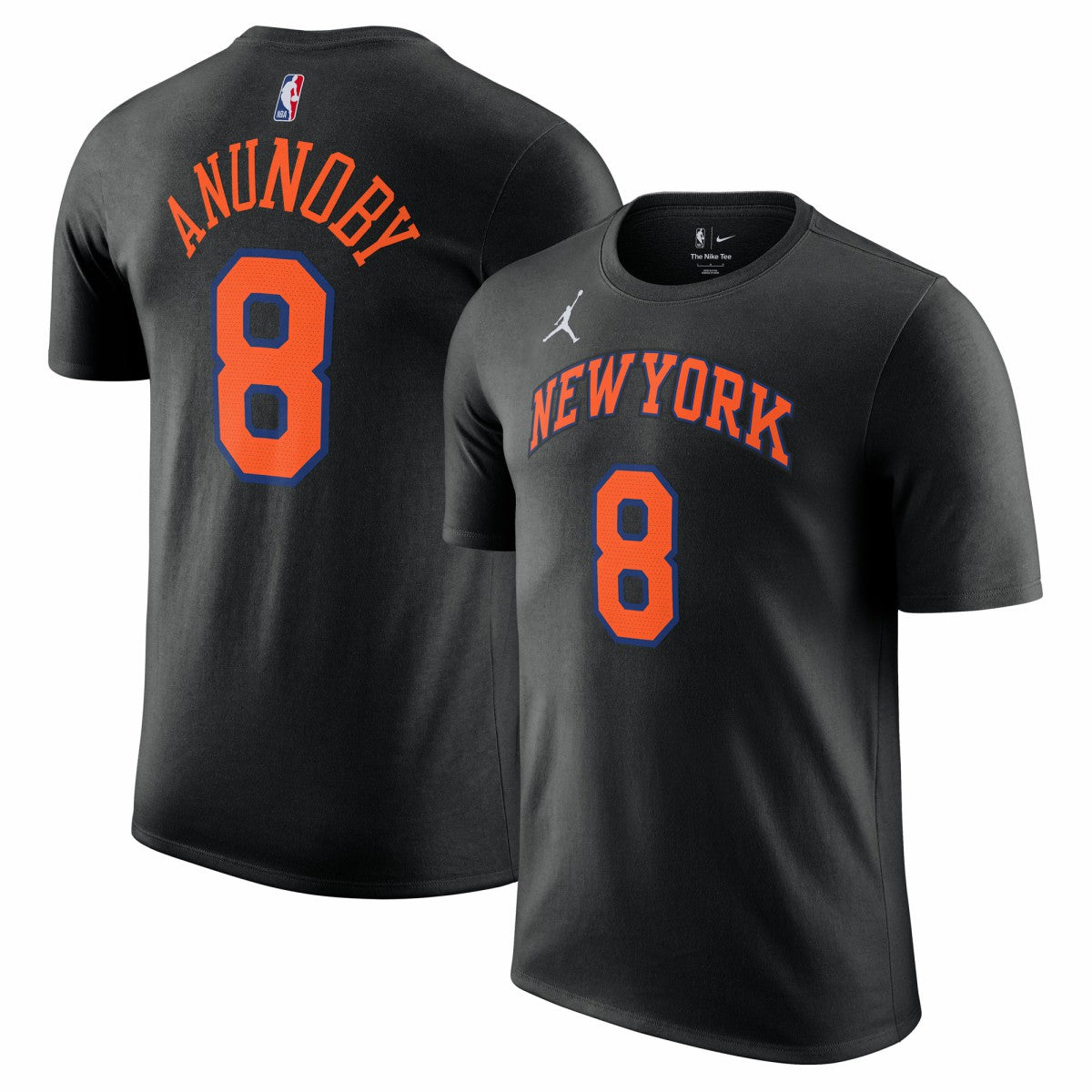 OG Anunoby New York Knicks Jordan Brand Unisex Name & Number T-Shirt Statement Edition Black - NBA
