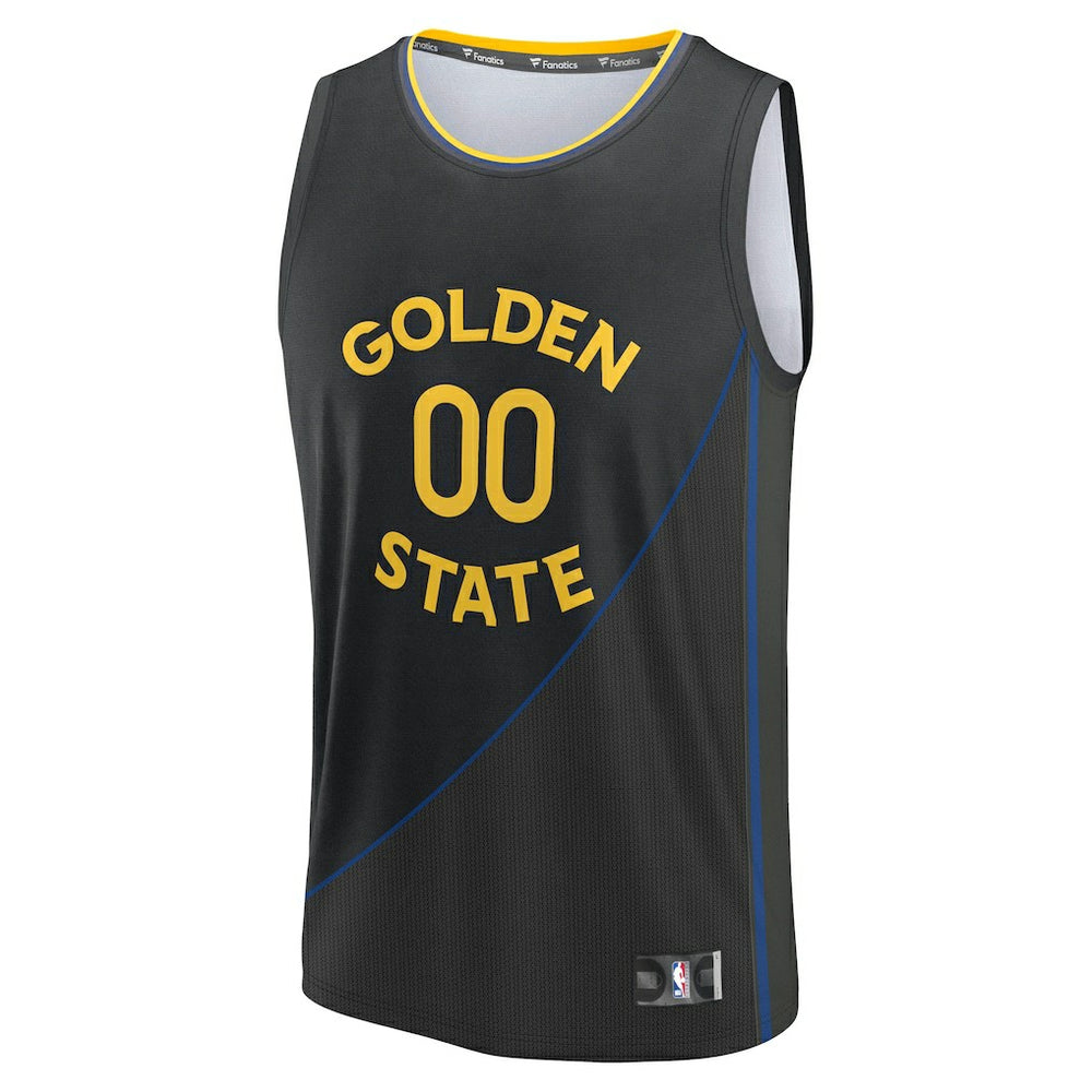 Golden State Warriors Fast Break Custom Jersey Statement Editi- Black - NBA