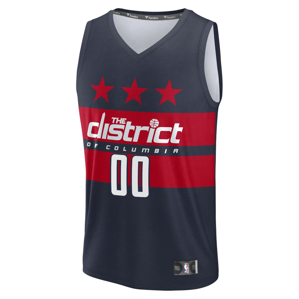 Washington Wizards Fast Break Custom Jersey Statement Edition Navy - NBA