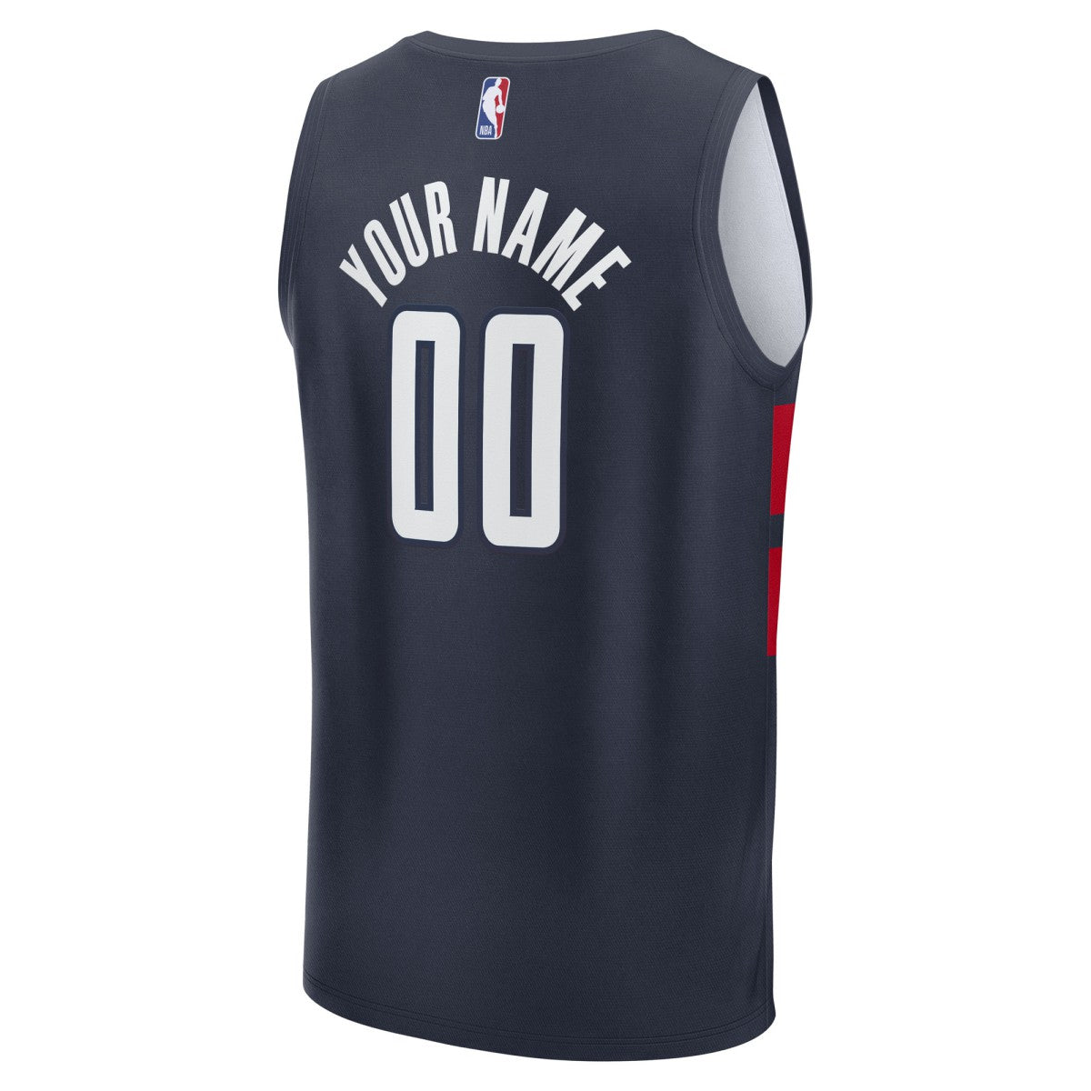 Washington Wizards Fast Break Custom Jersey Statement Edition Navy - NBA