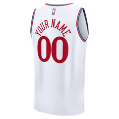 LA Clippers Fast Break Custom Jersey Association Edition White - NBA