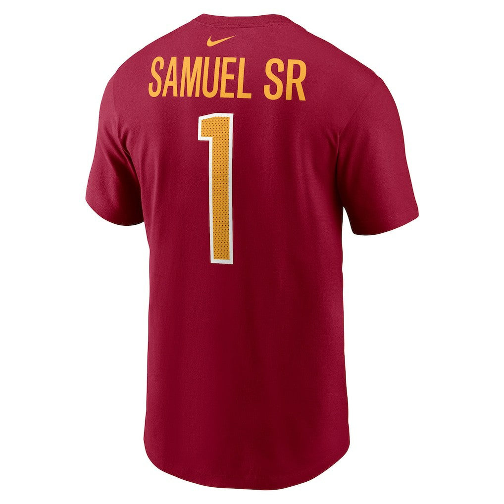 Deebo Samuel Sr Washington Commanders Name & Number T-Shirt Burgundy | Nike for Sale