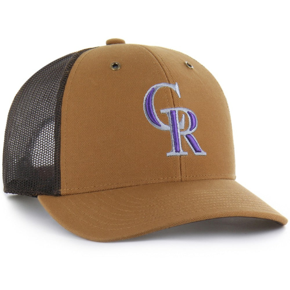 Colorado Rockies Carhartt x '47 Trucker Adjustable Hat - MLB