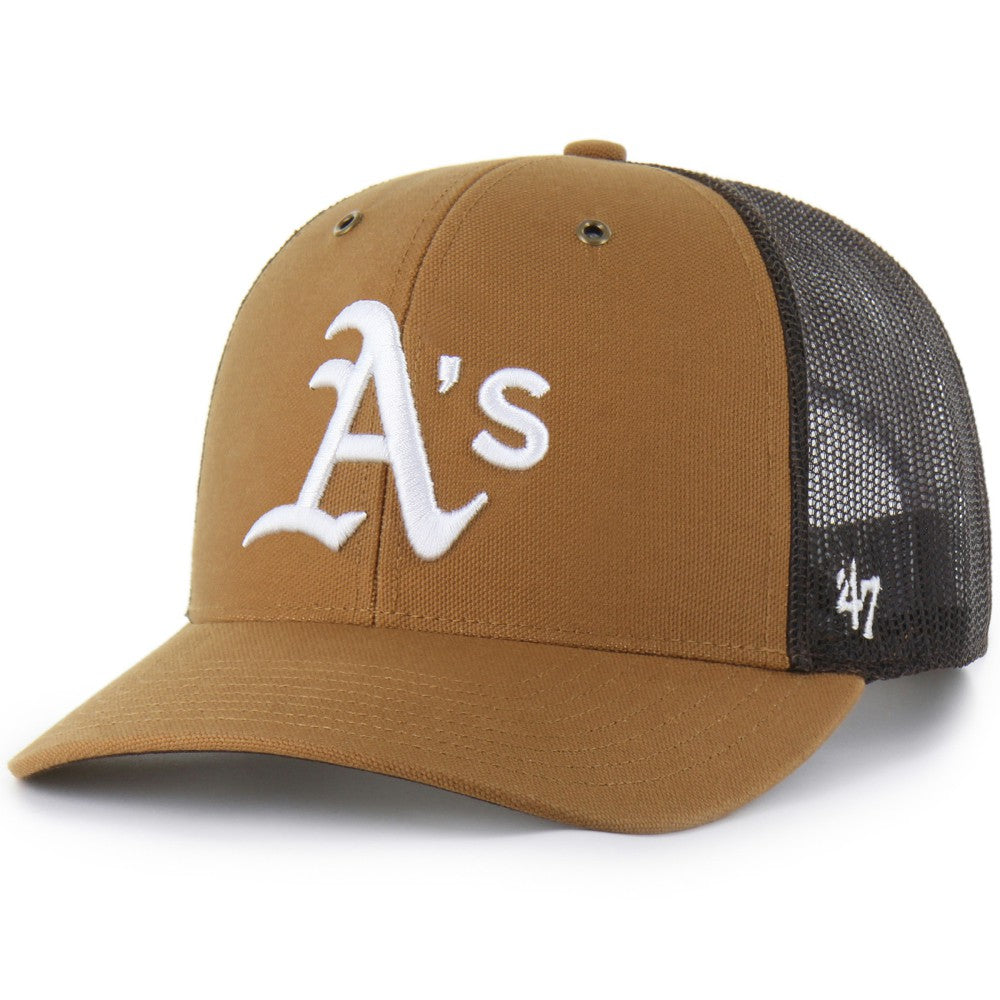 Athletics Carhartt x '47 Trucker Adjustable Hat - MLB
