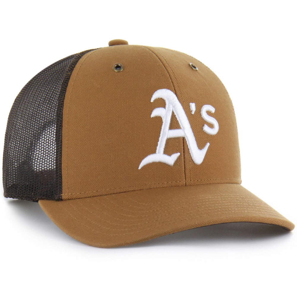 Athletics Carhartt x '47 Trucker Adjustable Hat - MLB