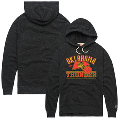 Oklahoma City Thunder Homage Unisex Hometown Edition Tri-Blend Raglan Pullover Hoodie Heather Black - NBA