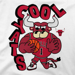 Chicago Bulls Stadium Essentials NBA x Staycool Mascot Oversized T-Shirt White - NBA