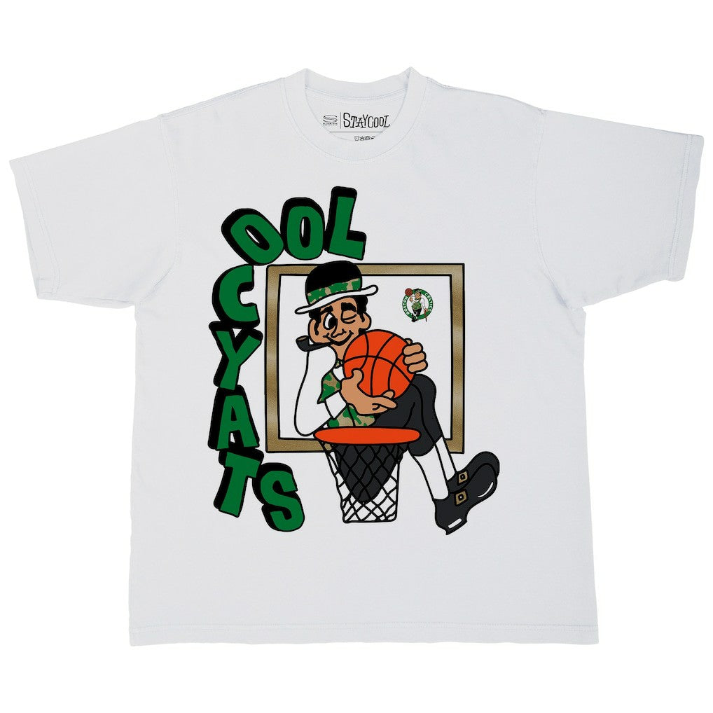 Boston Celtics Stadium Essentials NBA x Staycool Mascot Oversized T-Shirt White - NBA