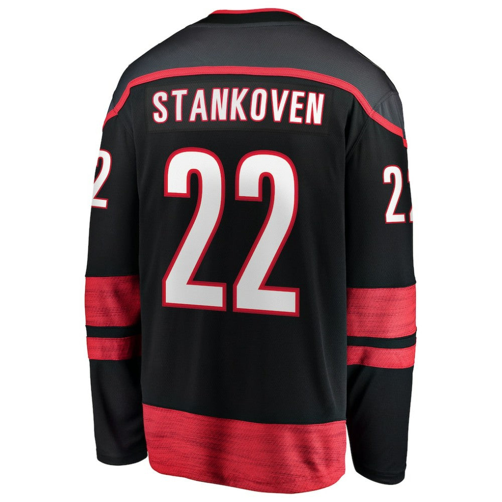 Logan Stankoven Carolina Hurricanes Fanatics Home Breakaway Jersey - Black - NHL