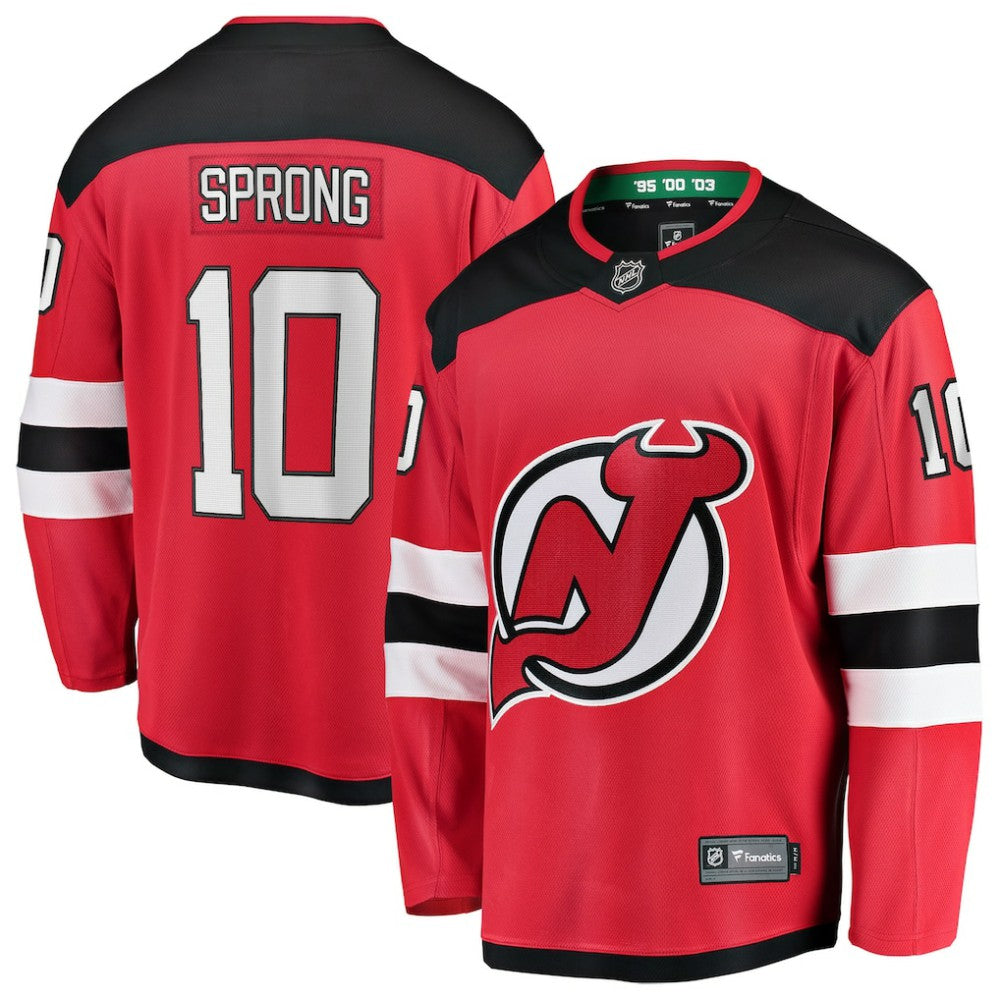 Daniel Sprong New Jersey Devils Fanatics Home Breakaway Jersey - Red - NHL