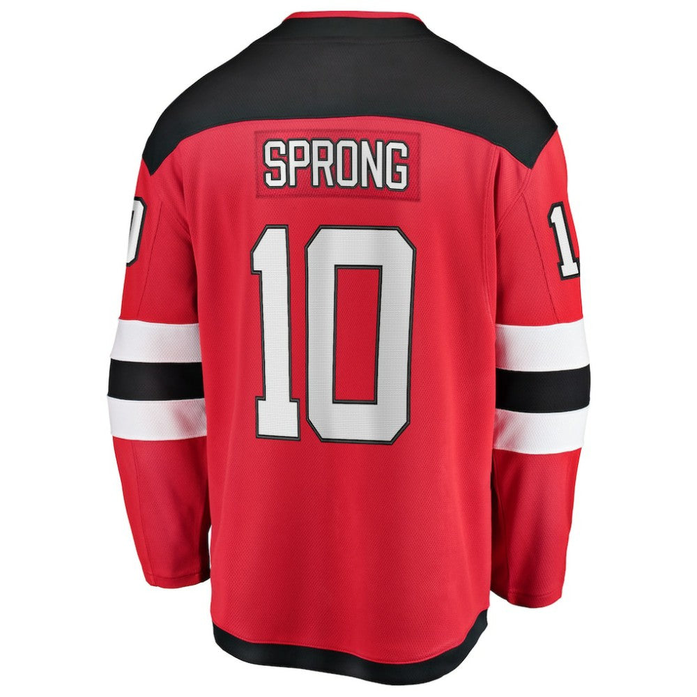 Daniel Sprong New Jersey Devils Fanatics Home Breakaway Jersey - Red - NHL