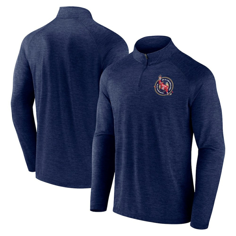 Alexander Ovechkin Washington Capitals Fanatics NHL All-Time Leading Goal Scorer GR8 895 Quarter-Zip Top - Navy - NHL