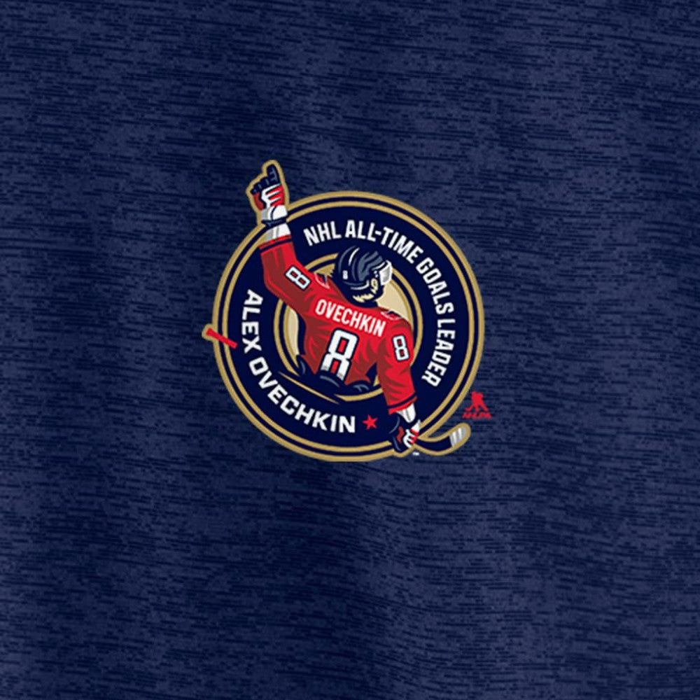Alexander Ovechkin Washington Capitals Fanatics NHL All-Time Leading Goal Scorer GR8 895 Quarter-Zip Top - Navy - NHL