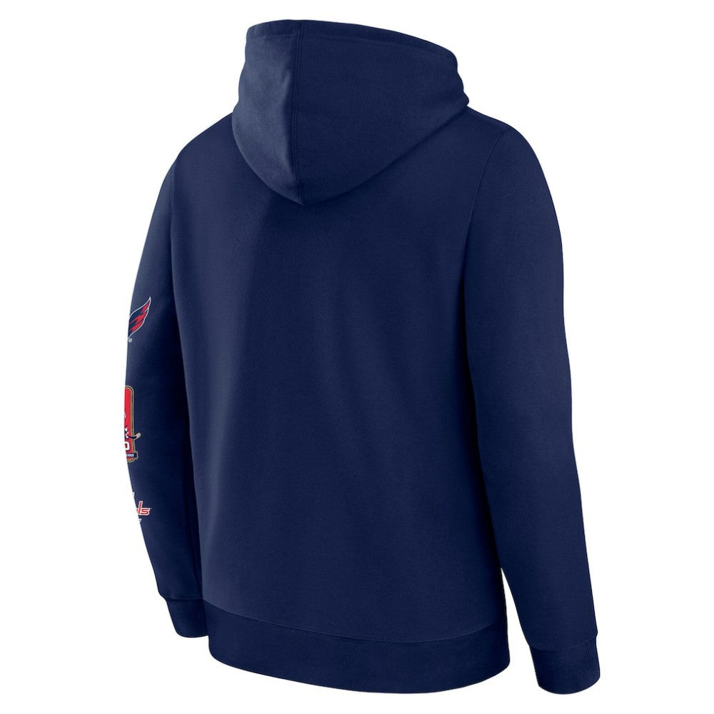 Alexander Ovechkin Washington Capitals Fanatics NHL All-Time Leading Goal Scorer Badges Pullover Hoodie - Athletic Navy - NHL