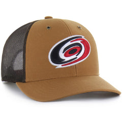 Carolina Hurricanes Carhartt x '47 Trucker Adjustable Hat - Brown - NHL