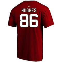 Jack Hughes New Jersey Devils Profile Big & Tall Name & Number T-Shirt - Red - NHL