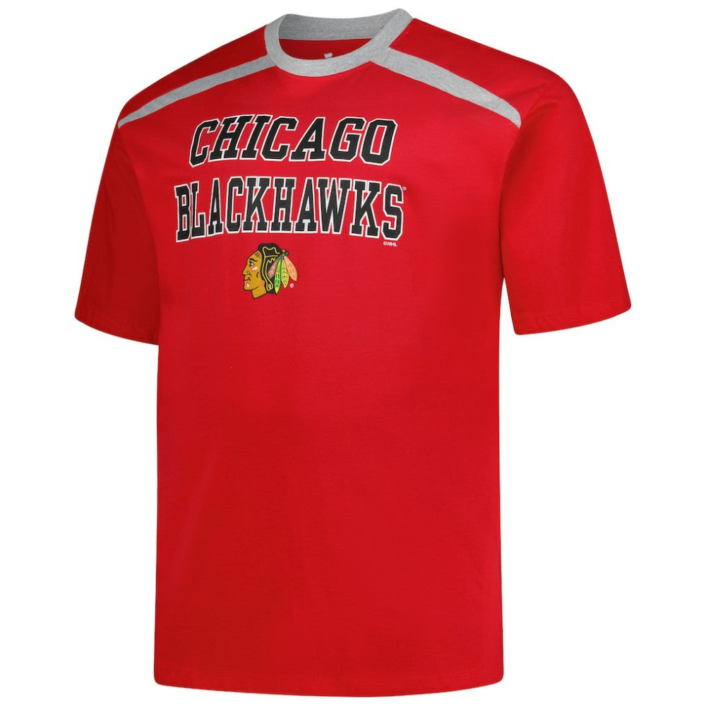 Connor Bedard Chicago Blackhawks Profile Big & Tall Name & Number T-Shirt - Red - NHL