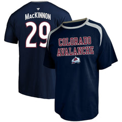 Nathan MacKinnon Colorado Avalanche Profile Big & Tall Name & Number T-Shirt - Navy - NHL