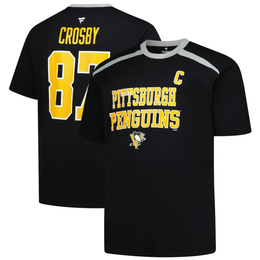 Sidney Crosby Pittsburgh Penguins Profile Big & Tall Name & Number T-Shirt - Black - NHL