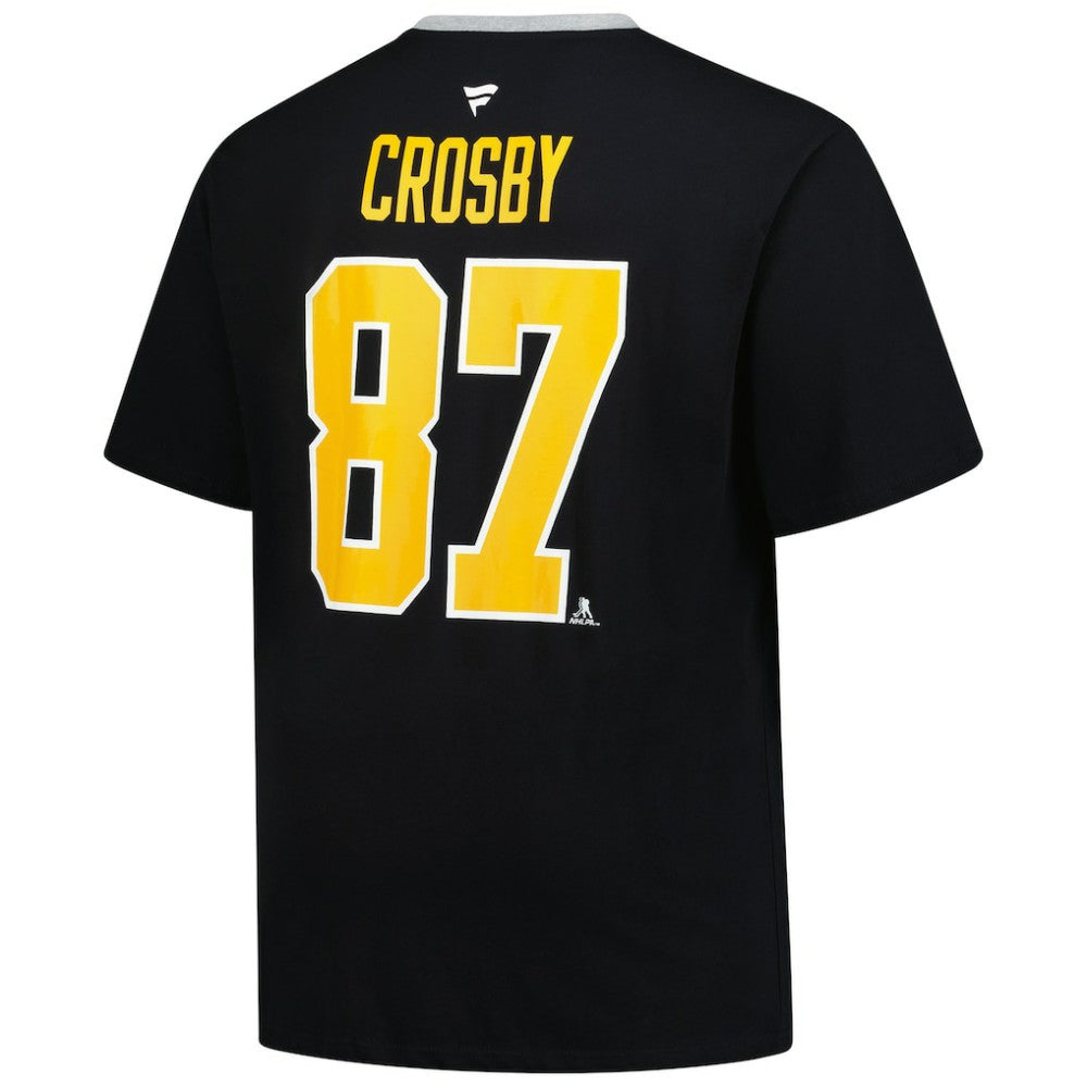Sidney Crosby Pittsburgh Penguins Profile Big & Tall Name & Number T-Shirt - Black - NHL