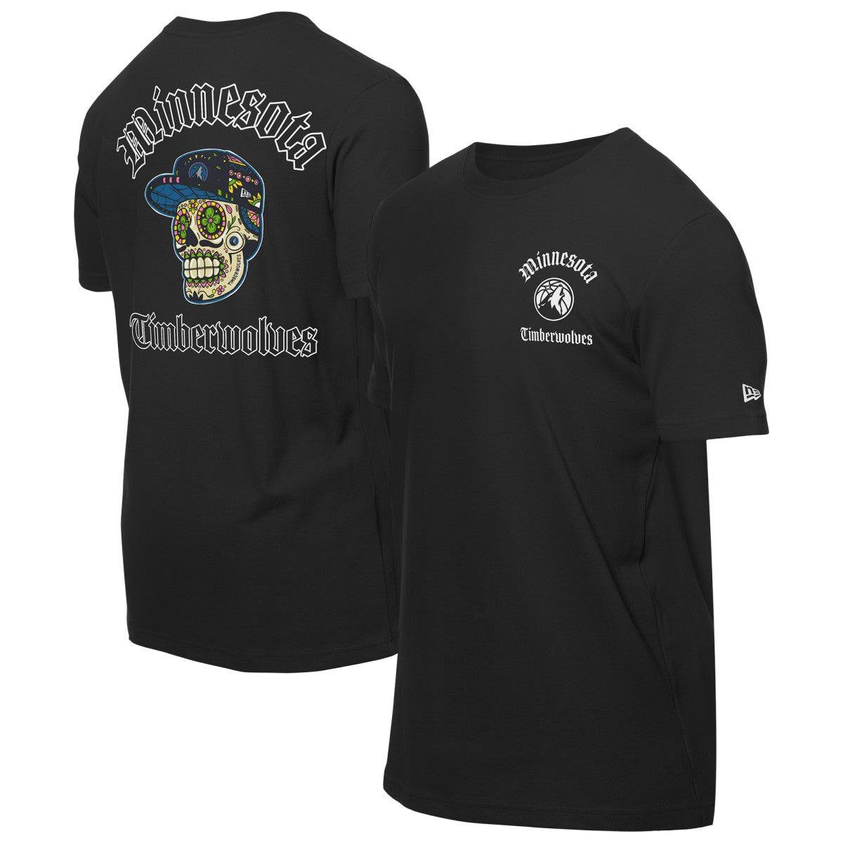Minnesota Timberwolves Sugar Skulls T-Shirt Black - NBA
