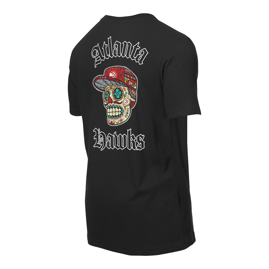 Atlanta Hawks Sugar Skulls T-Shirt Black - NBA