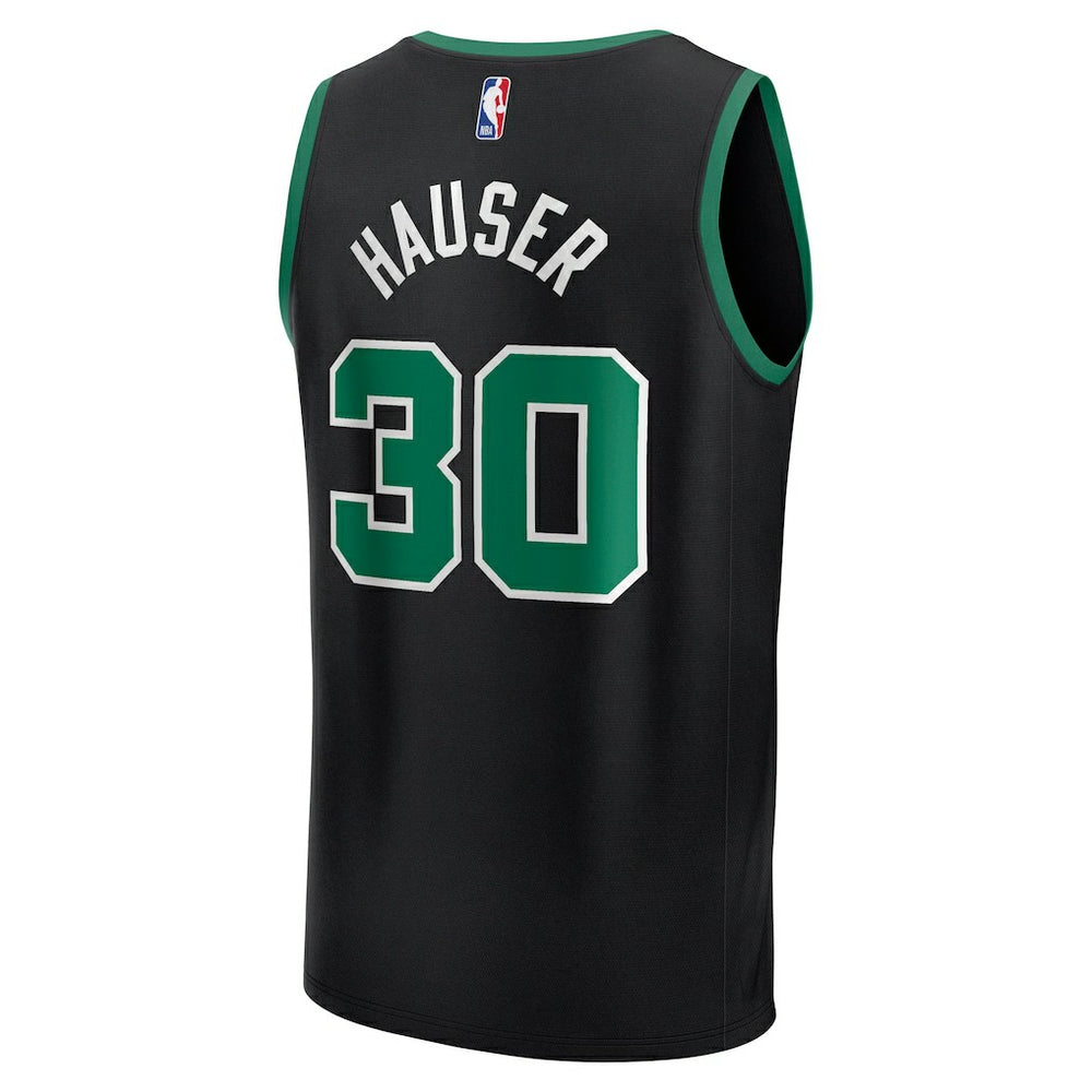 Sam Hauser Boston Celtics Fast Break Replica Player Jersey Statement Edition Black - NBA