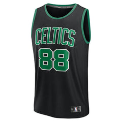 Neemias Queta Boston Celtics Fast Break Replica Player Jersey Statement Edition Black - NBA