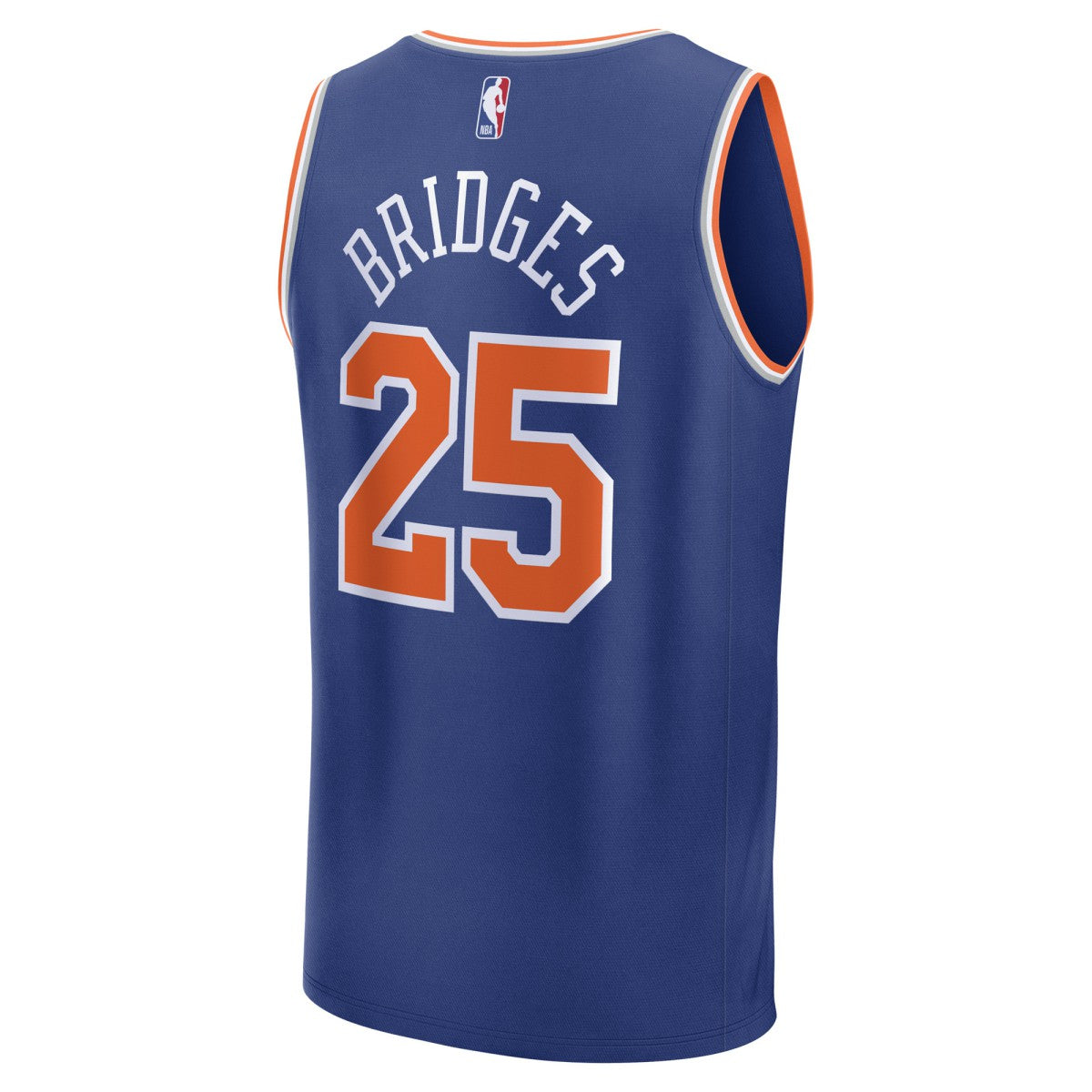 Mikal Bridges New York Knicks Fast Break Replica Player Jersey Icon Edition Blue - NBA