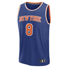 OG Anunoby New York Knicks Fast Break Replica Player Jersey Icon Edition Blue - NBA