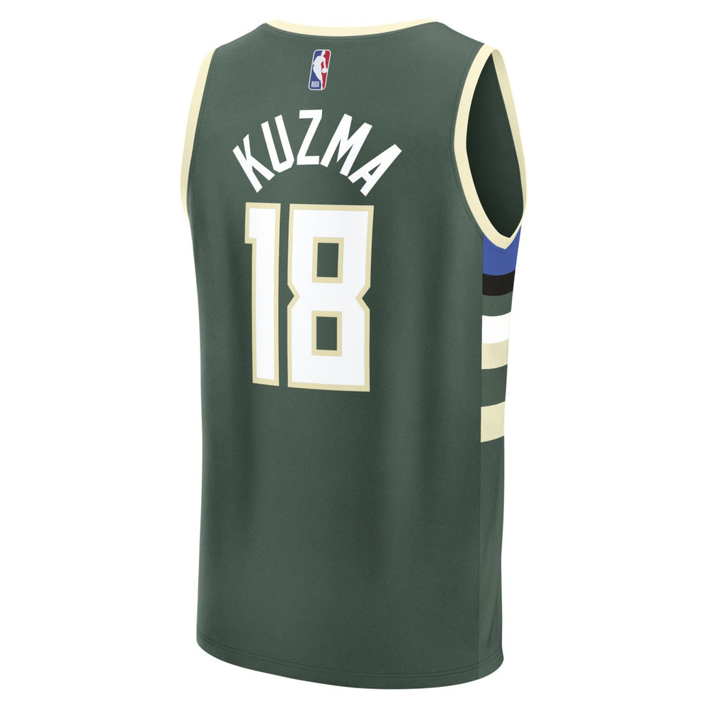 Kyle Kuzma Milwaukee Bucks Fast Break Replica Player Jersey Icon Edition Hunter Green - NBA