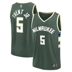 Gary Trent Jr. Milwaukee Bucks Fast Break Replica Player Jersey Icon Edition Hunter Green - NBA