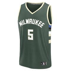 Gary Trent Jr. Milwaukee Bucks Fast Break Replica Player Jersey Icon Edition Hunter Green - NBA