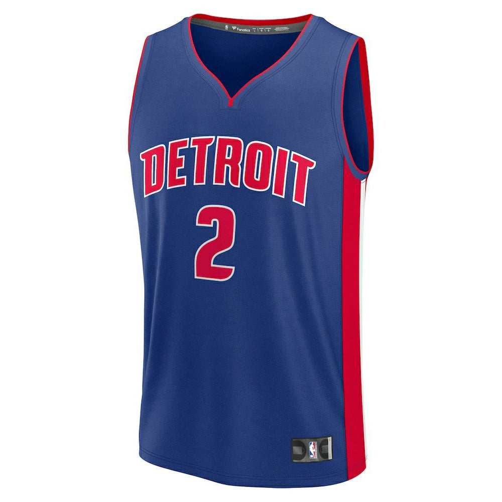 Cade Cunningham Detroit Pistons Fast Break Replica Player Jersey Icon Editi- Blue - NBA