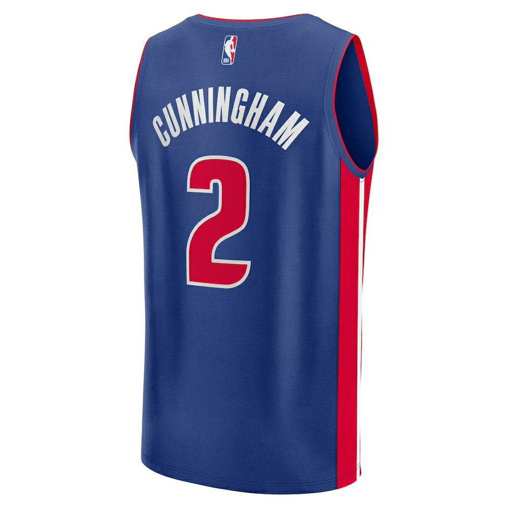 Cade Cunningham Detroit Pistons Fast Break Replica Player Jersey Icon Editi- Blue - NBA