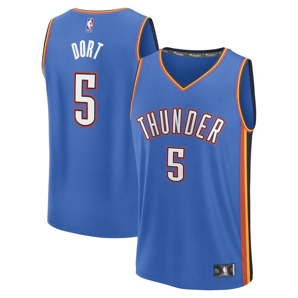 Luguentz Dort Oklahoma City Thunder Fast Break Replica Player Jersey Icon Edition Blue - NBA