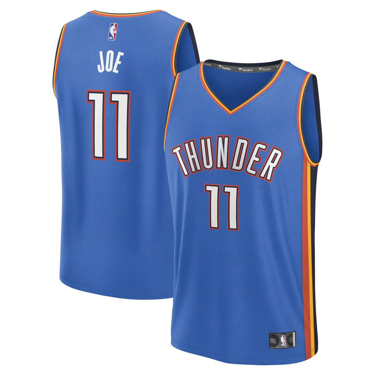 Isaiah Joe Oklahoma City Thunder Fast Break Replica Player Jersey Icon Edition Blue - NBA