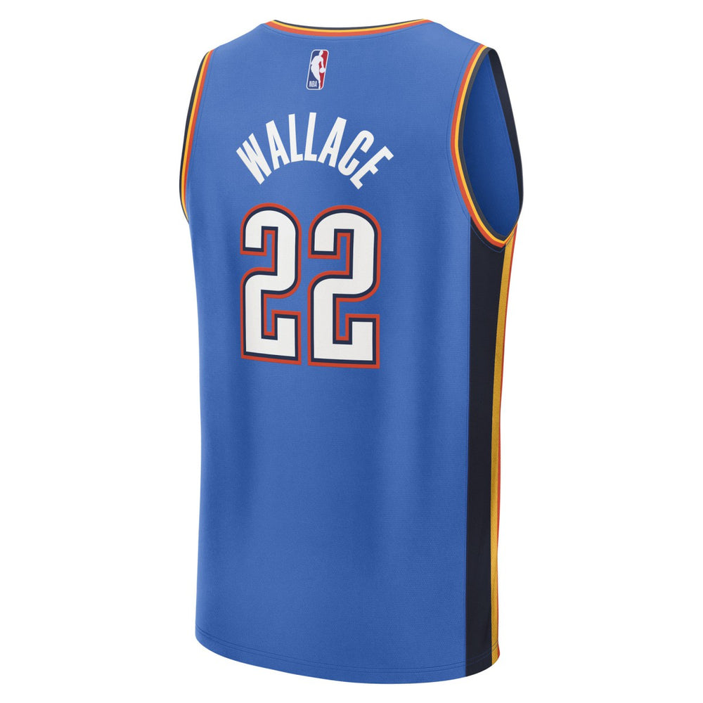 Cason Wallace Oklahoma City Thunder Fast Break Replica Player Jersey Icon Edition Blue - NBA