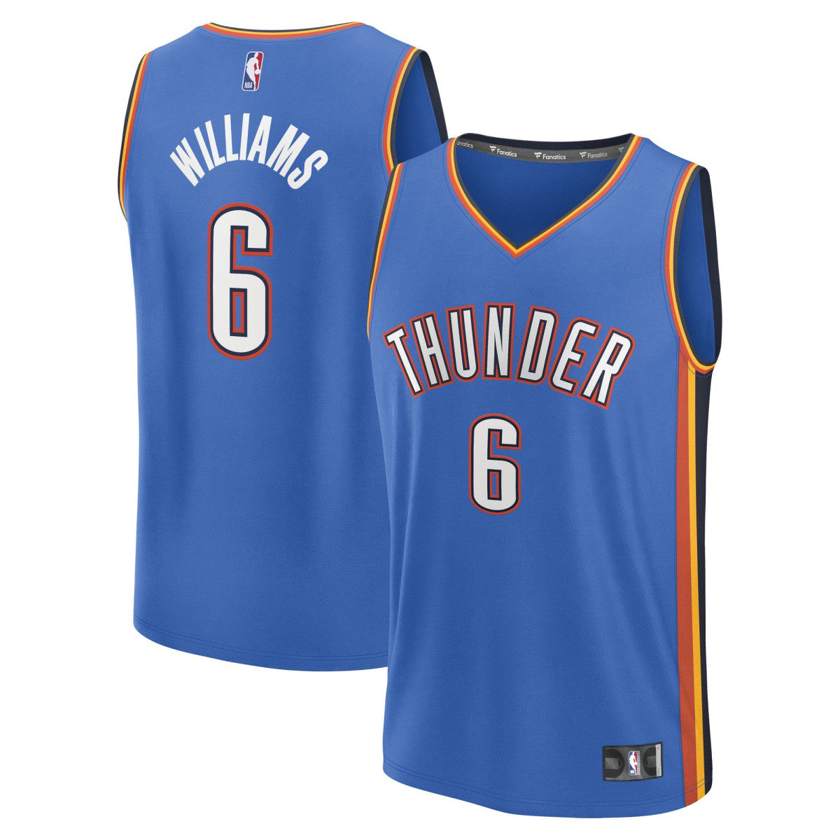 Jaylin Williams Oklahoma City Thunder Fast Break Replica Player Jersey Icon Edition Blue - NBA